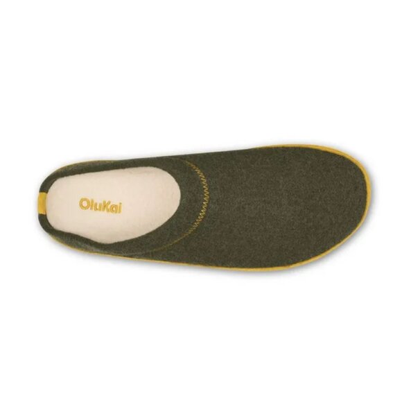 New! Size: 14 Men | Olukai Men’s Hamani Hulu Slip-On | Dusty Olive/Mustard main image 8